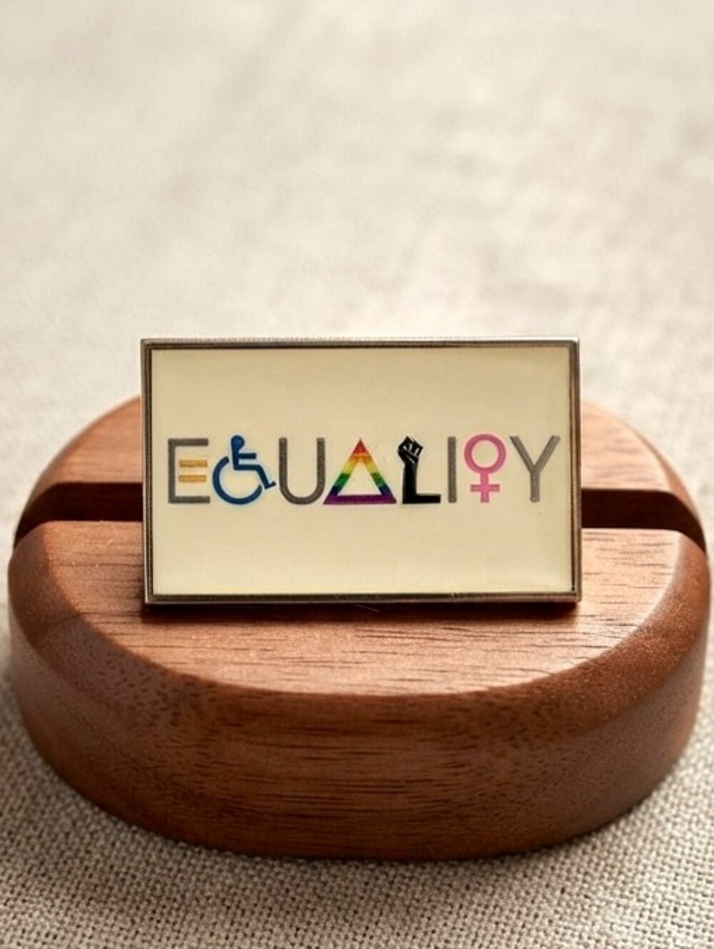 "EQUALITY" Enamel Pin: Celebrating Diverse Disability, LGBTQIA+ Civil Rights Pin